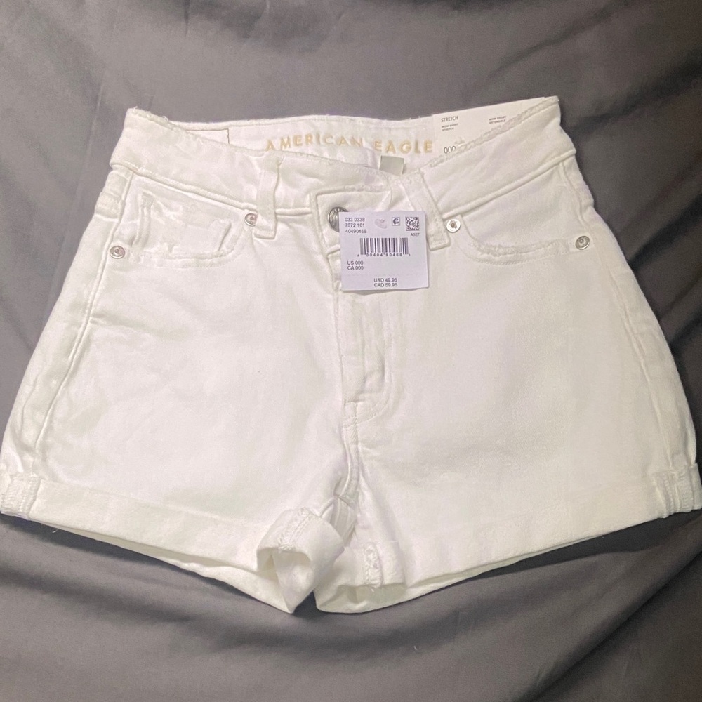American Eagle Outfitters Women's Jean Shorts in White